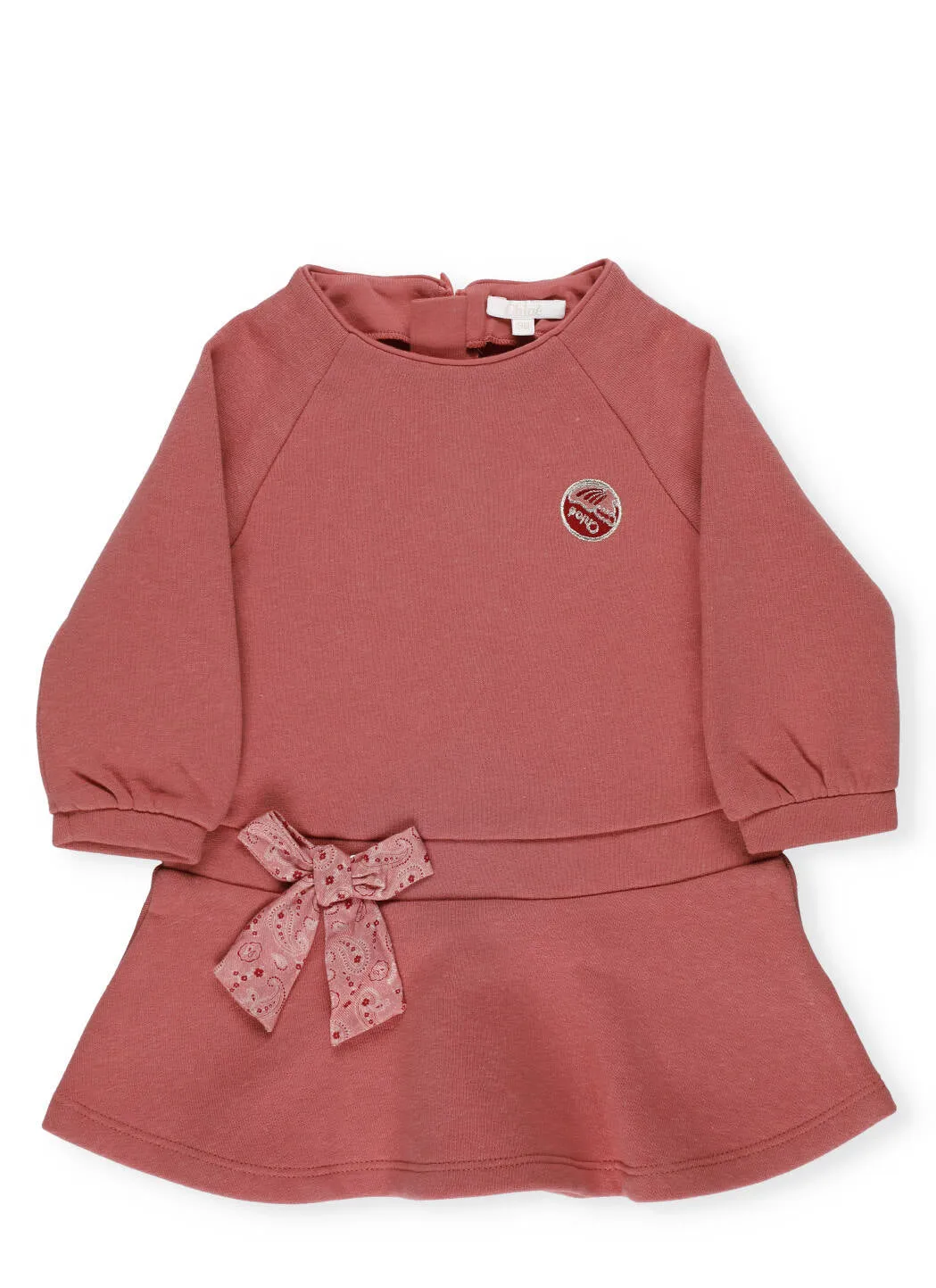 Chlo Kids Bow Detail Sweatshirt Dress