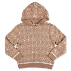 Chlo Kids C Intarsia Knitted Hoodie