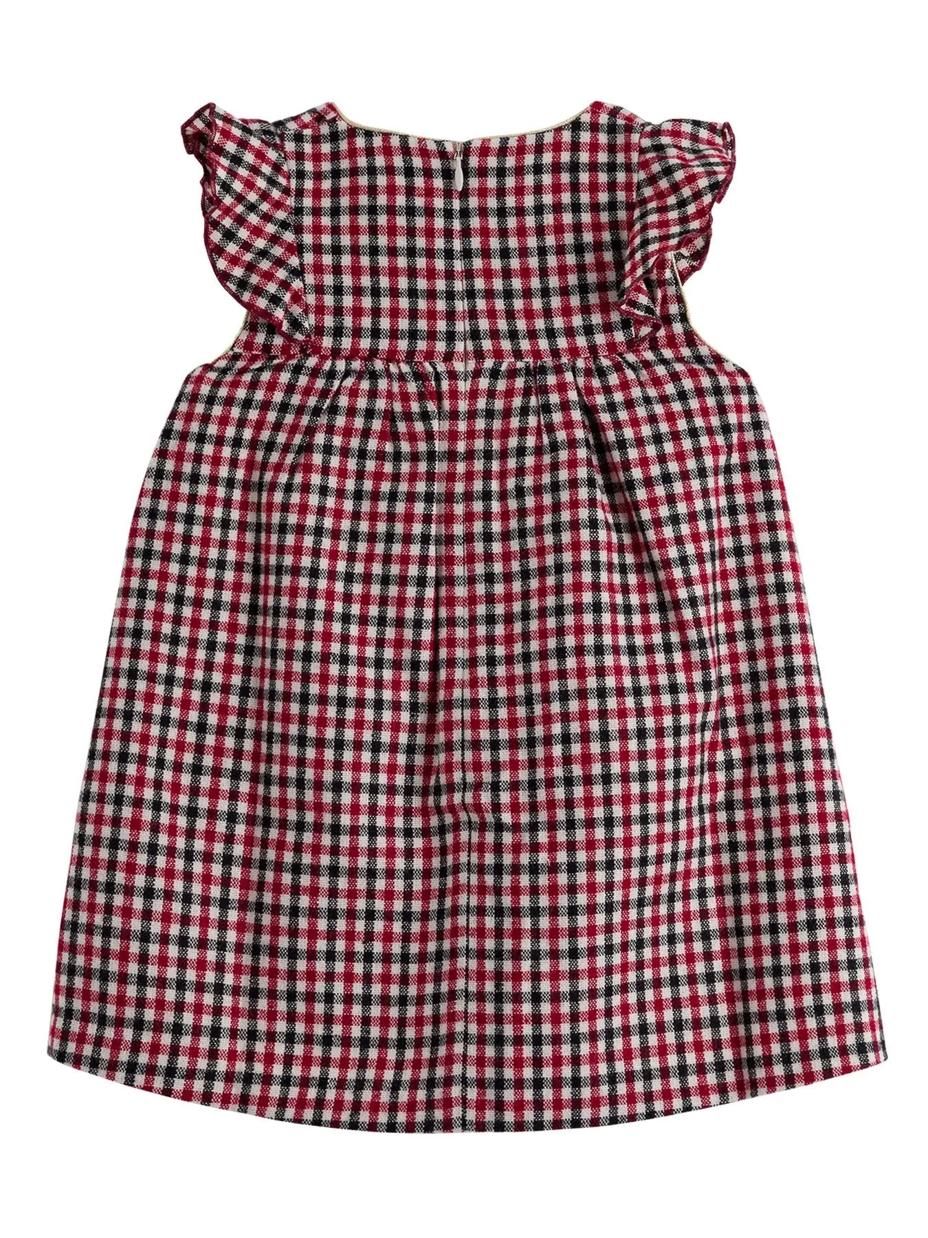 Chlo Kids Checked Printed Flared Dress