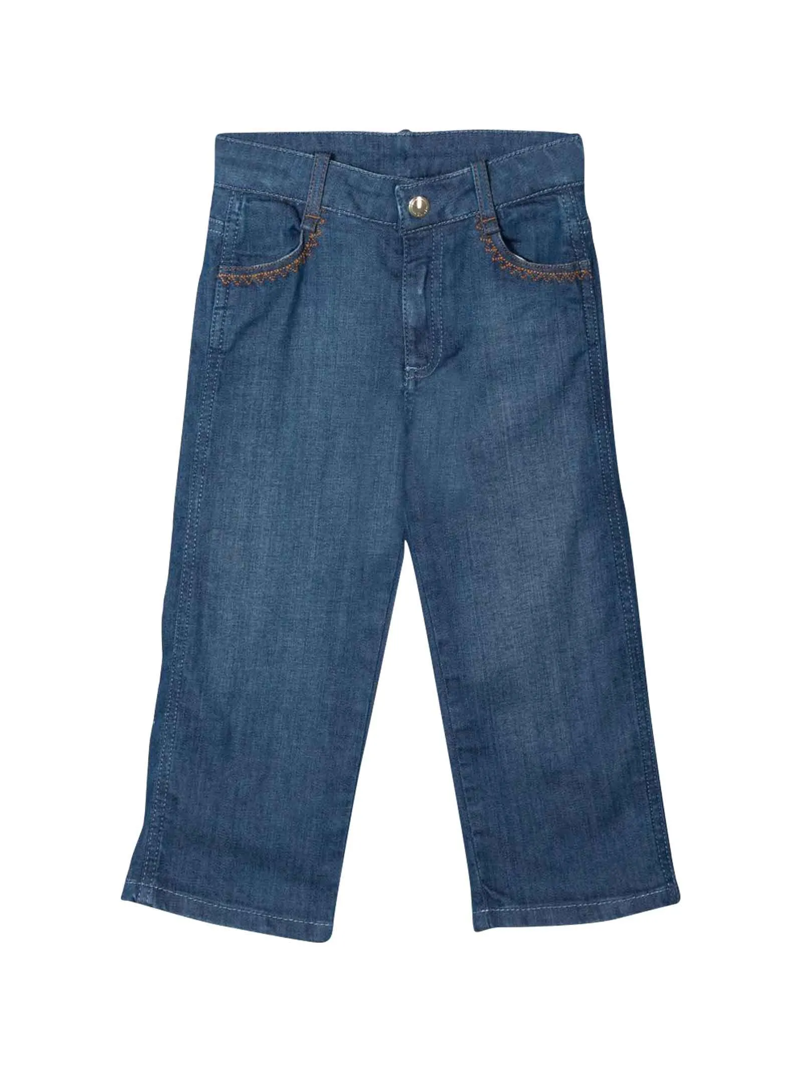Chlo Kids Embroidered Pocket Jeans
