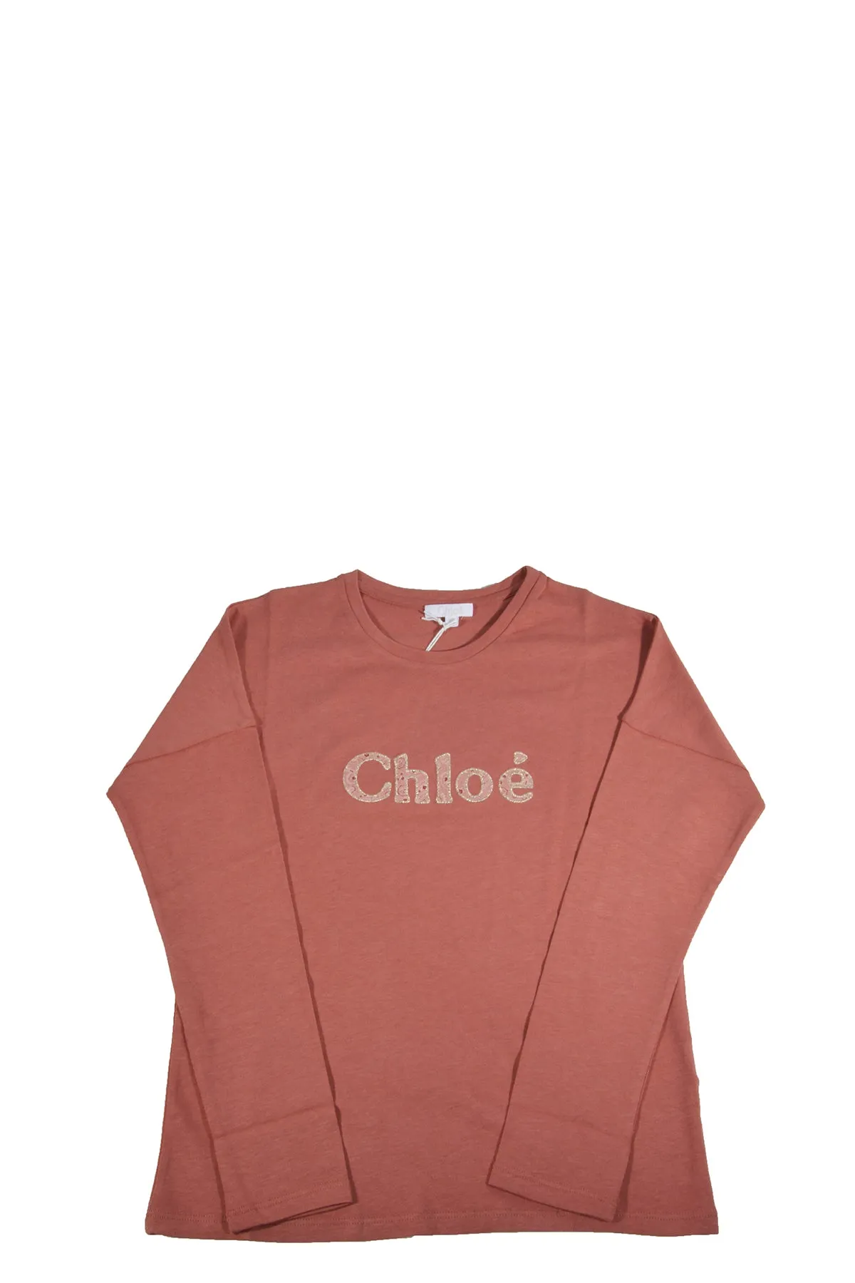 Chlo Kids Logo Detail Long-Sleeve T-Shirt