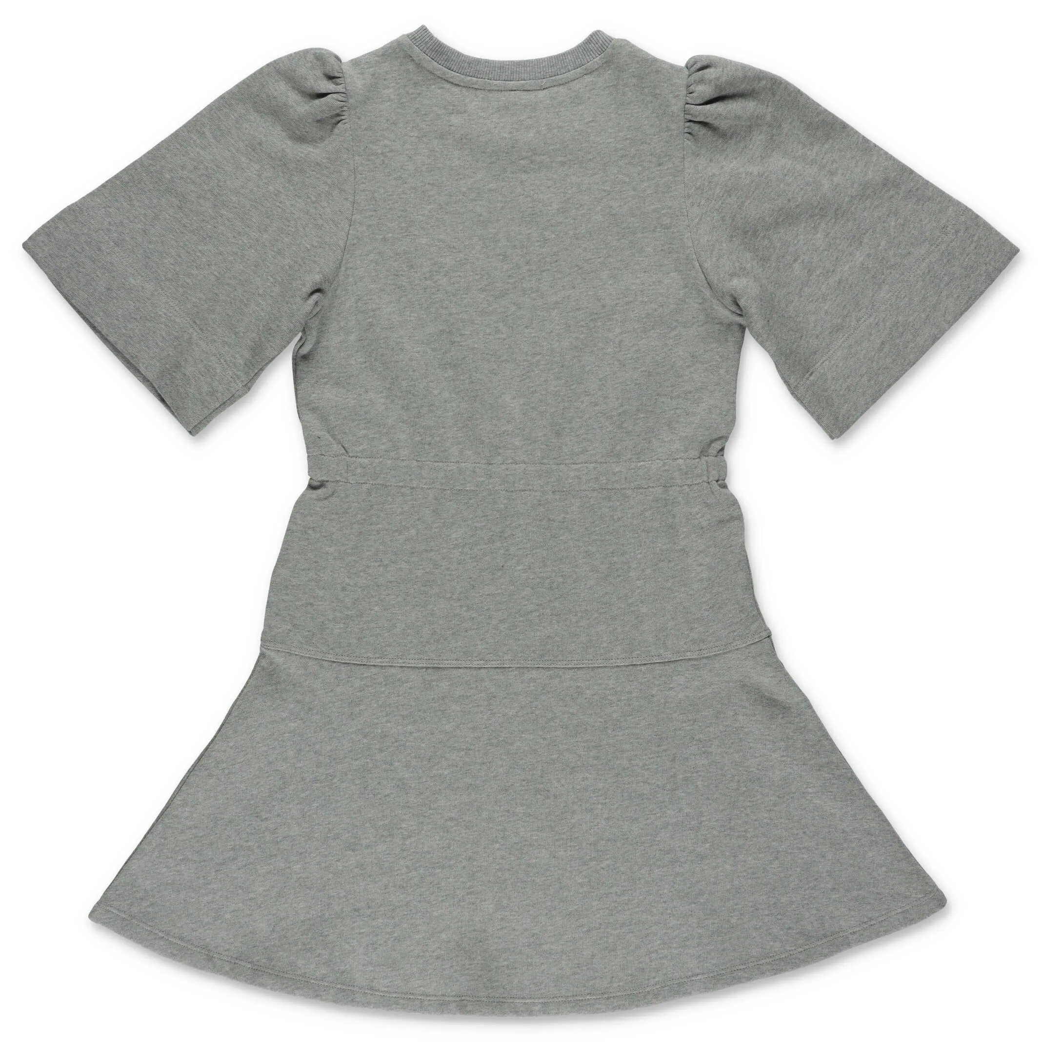 Chlo Kids Logo Embroidered Drawstring Waist Dress