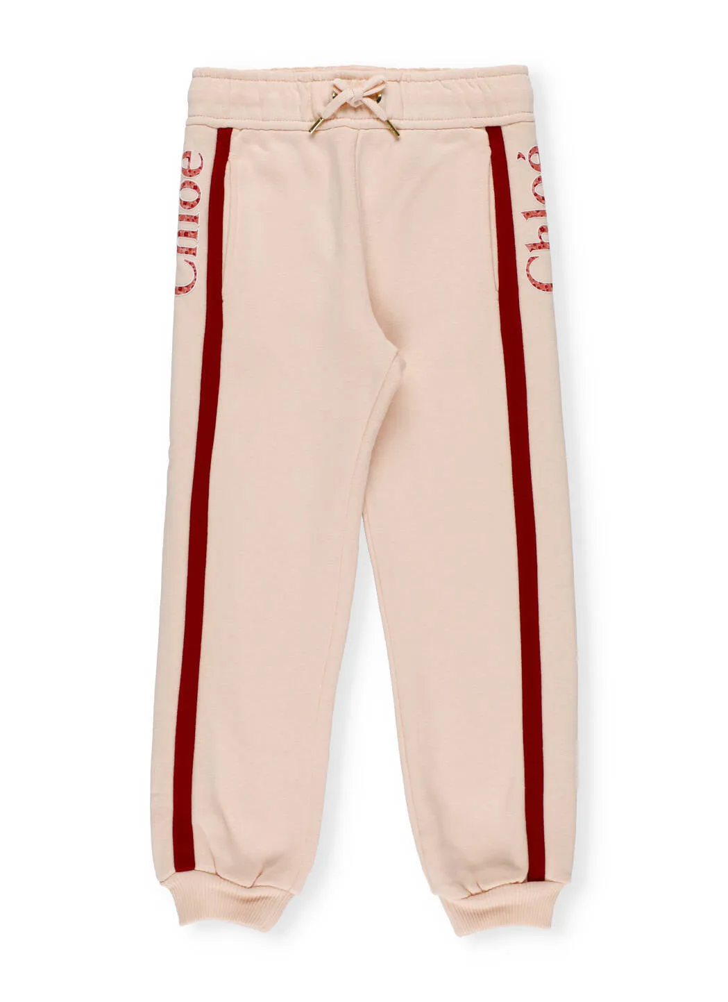 Chlo Kids Logo Embroidered Sweatpants