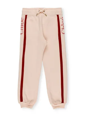 Chlo Kids Logo Embroidered Sweatpants