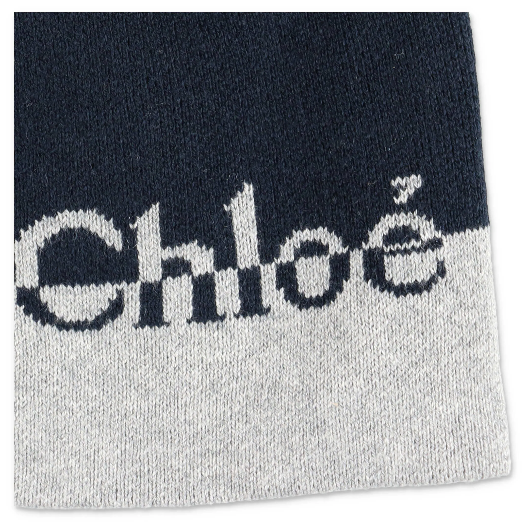 Chlo Kids Logo Intarsia Beanie