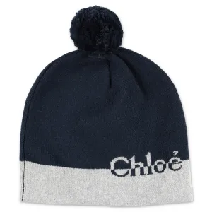 Chlo Kids Logo Intarsia Beanie