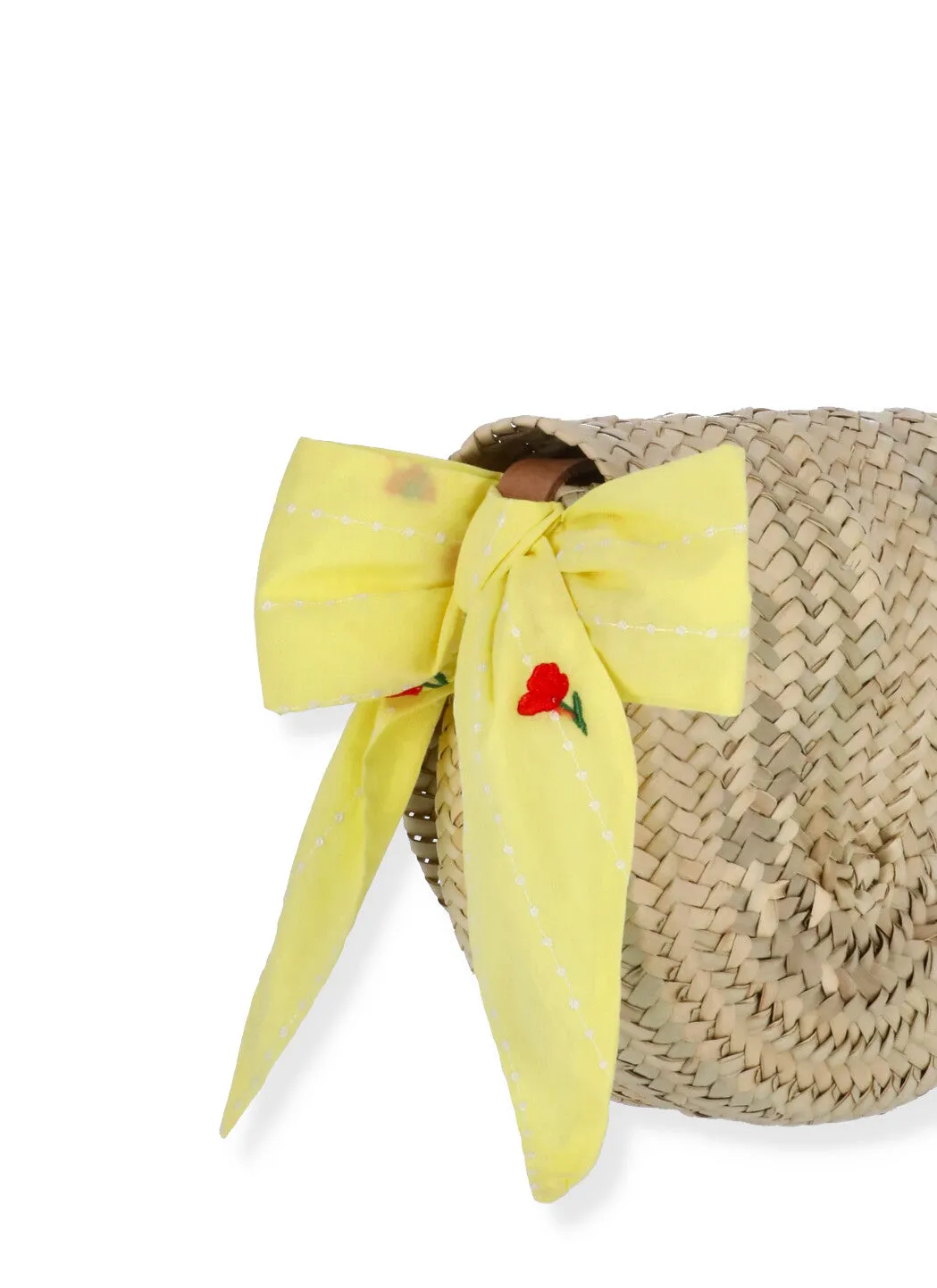 Chlo Kids Logo Patch Woven Shoulder Bag