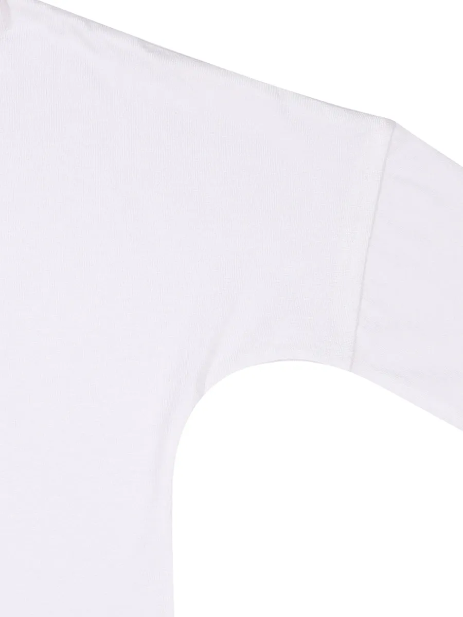 Chlo Kids Logo Print Crewneck Long-Sleeve Top