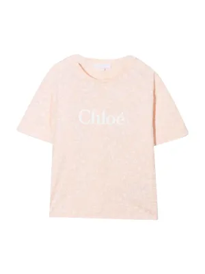 Chlo Kids Logo Print T-Shirt