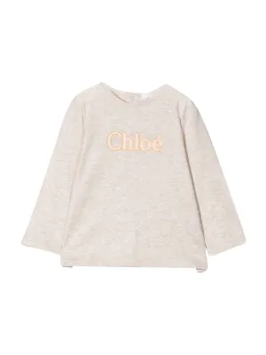 Chlo Kids Logo Print Top