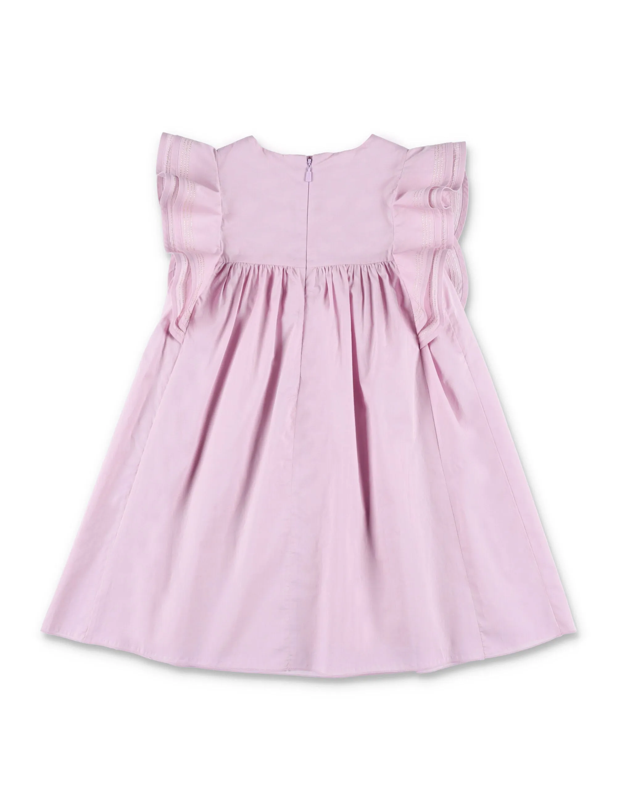 Chlo Kids Ruffled Sleeveless Crewneck Dress