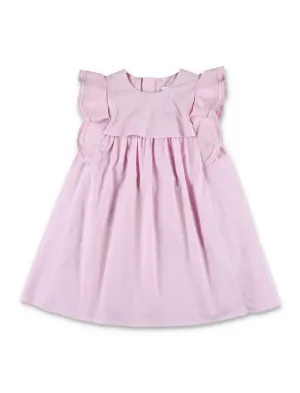Chlo Kids Ruffled Sleeveless Crewneck Dress