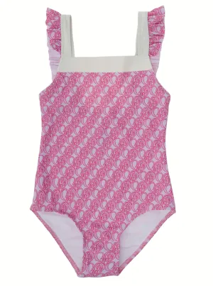 Chlo Kids Square Neck Ruffled Swimsuit