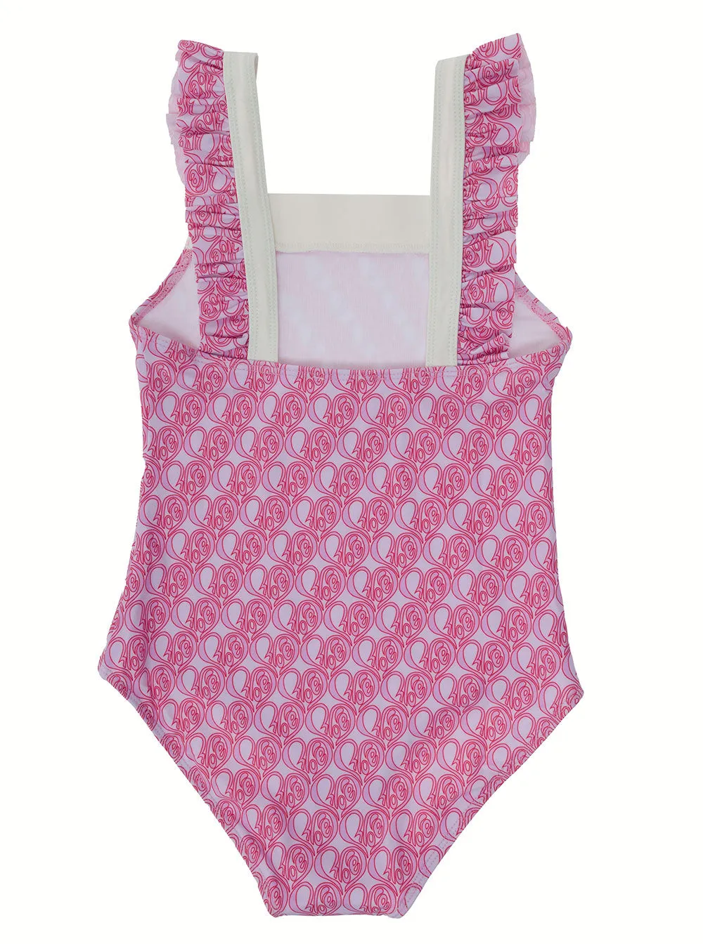 Chlo Kids Square Neck Ruffled Swimsuit