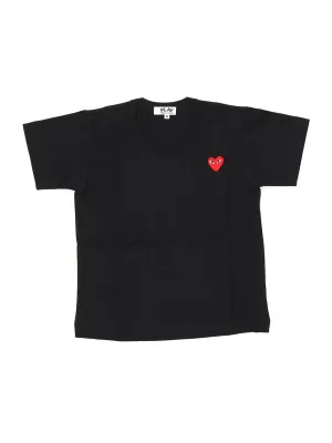 Comme des Garons Play Kids Embroidered Heart T-Shirt