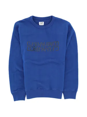 C.P. Company Kids Logo Printed Crewneck Sweatshirt