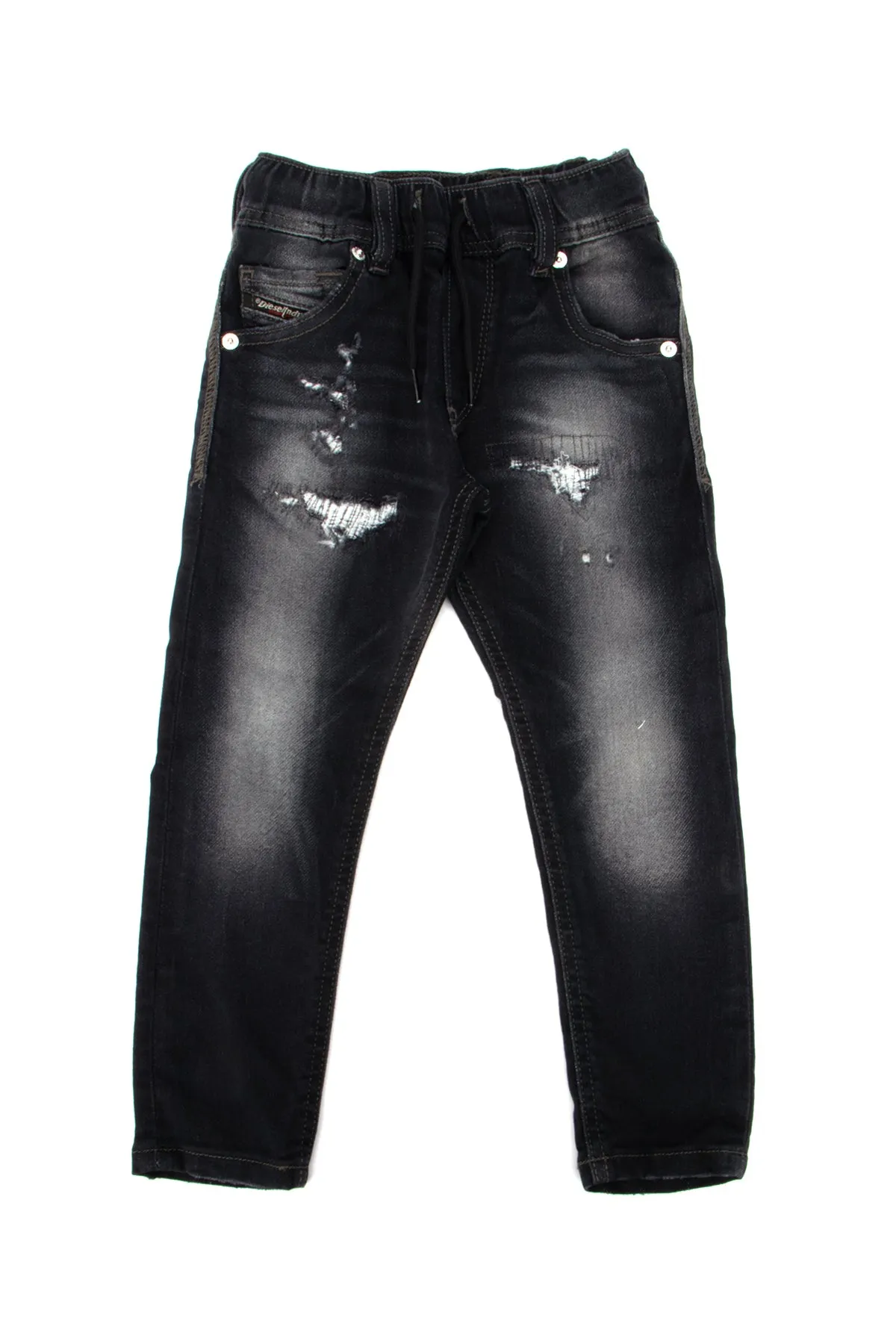 Diesel Kids Drawstring Waist Jeans