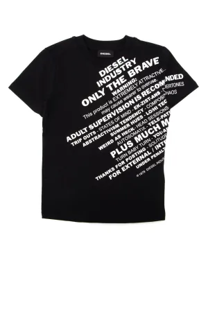 Diesel Kids Graphic Print T-Shirt