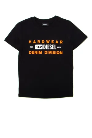 Diesel Kids Logo Print T-Shirt