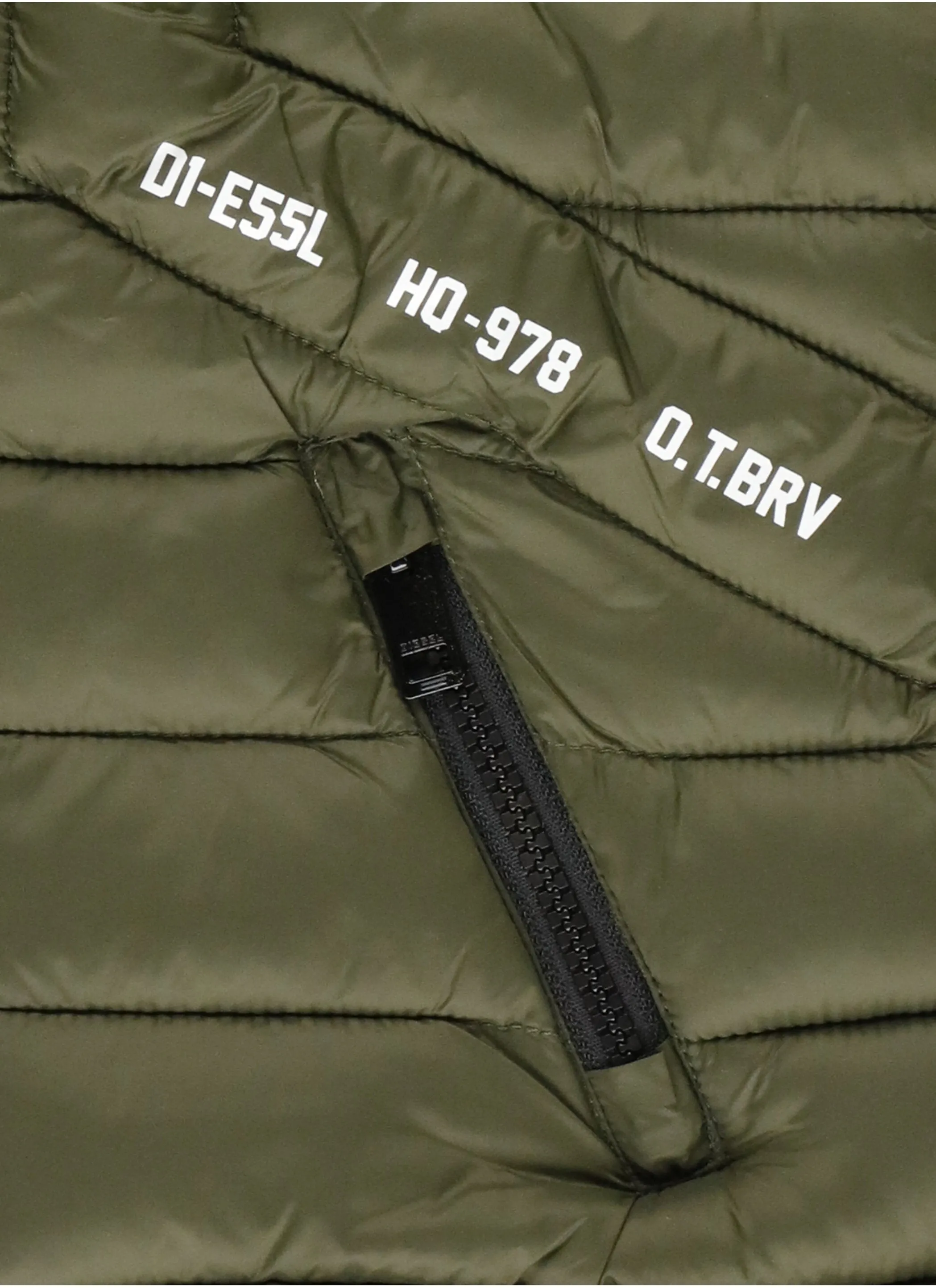Diesel Kids Logo Print Zip-Up Gilet