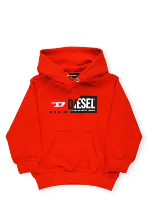 Diesel Kids Logo Printed Hoodie
