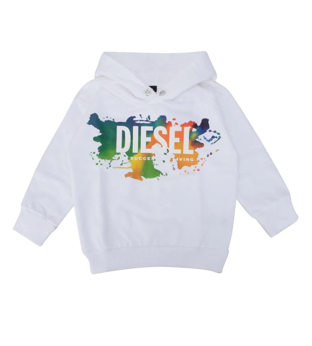 Diesel Kids Logo Printed Hoodie