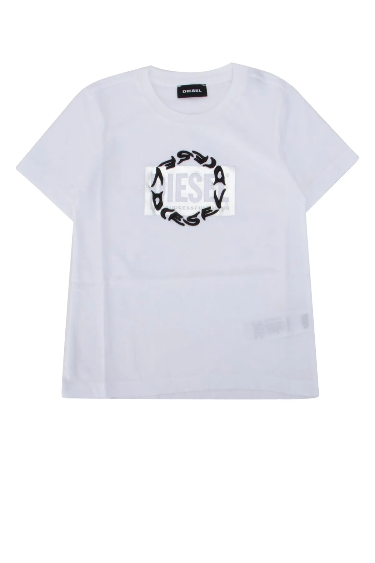 Diesel Kids Tsilyrsuc Double Logo Print T-Shirt