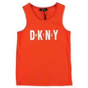 DKNY Kids Logo Printed Tank Top