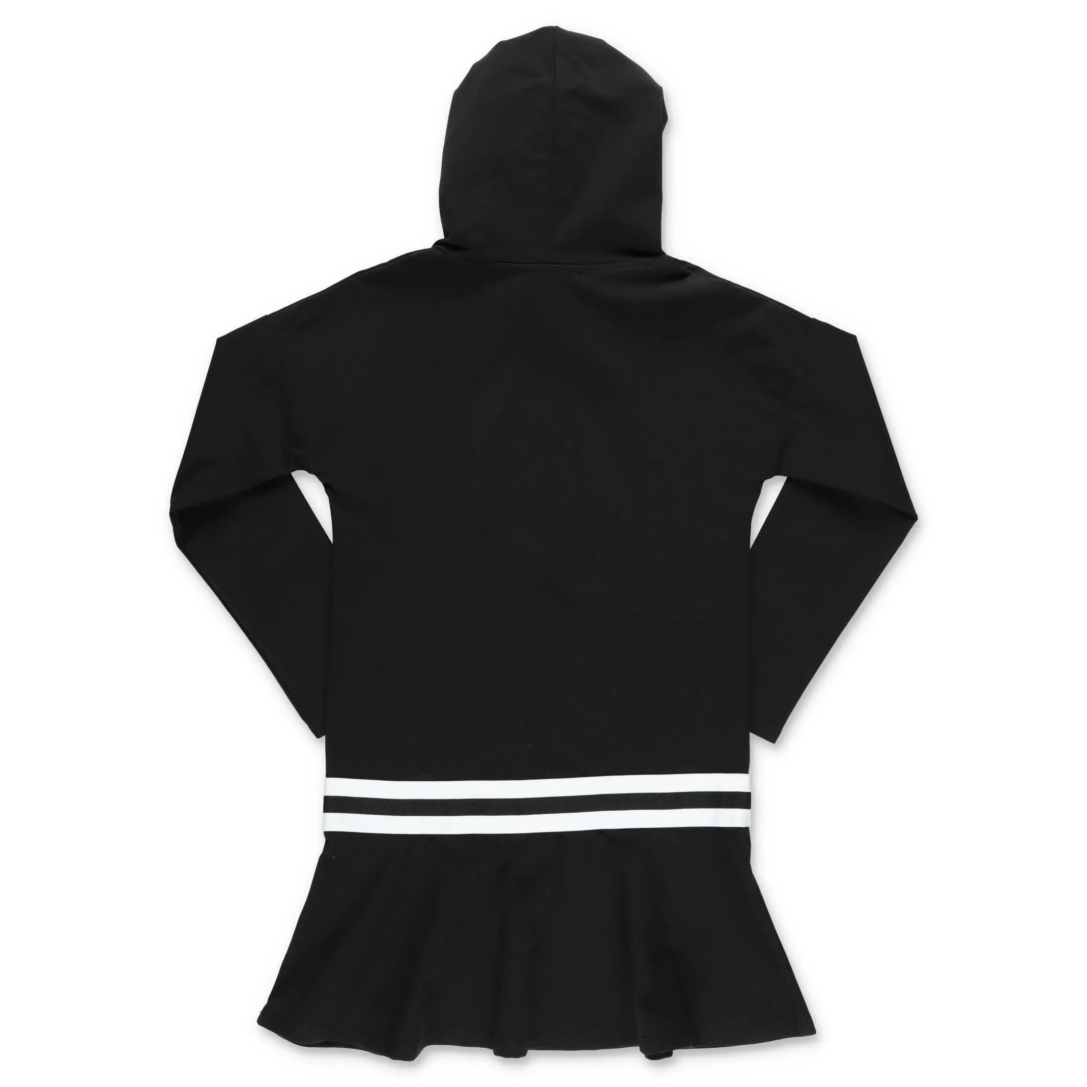 DKNY Kids Sequin Logo Hoodie Dress
