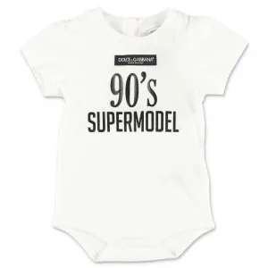 Dolce & Gabbana Kids 90s Supermodel Printed Onesie