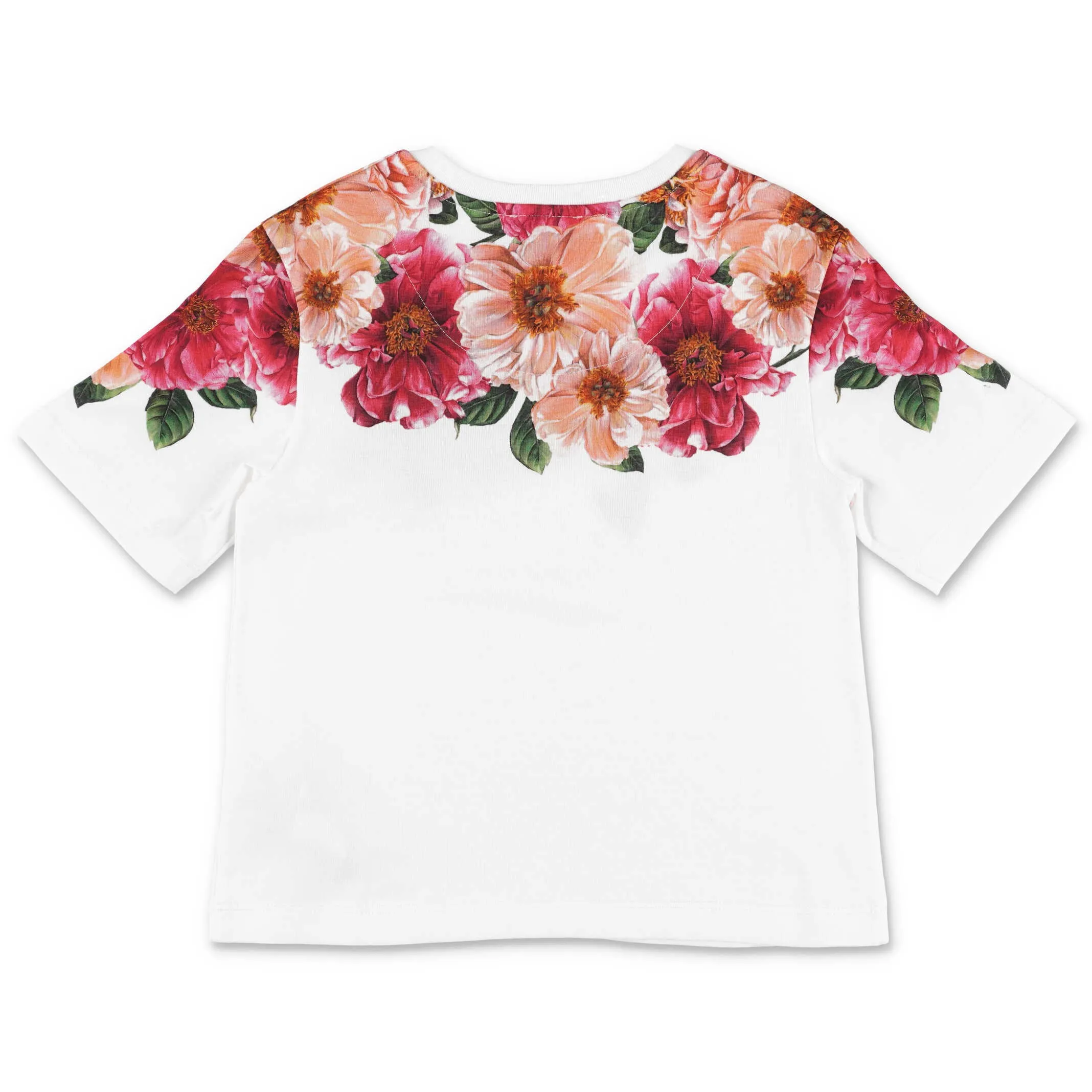 Dolce & Gabbana Kids Camellia Print Crewneck T-Shirt