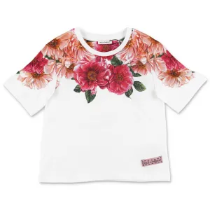 Dolce & Gabbana Kids Camellia Print Crewneck T-Shirt