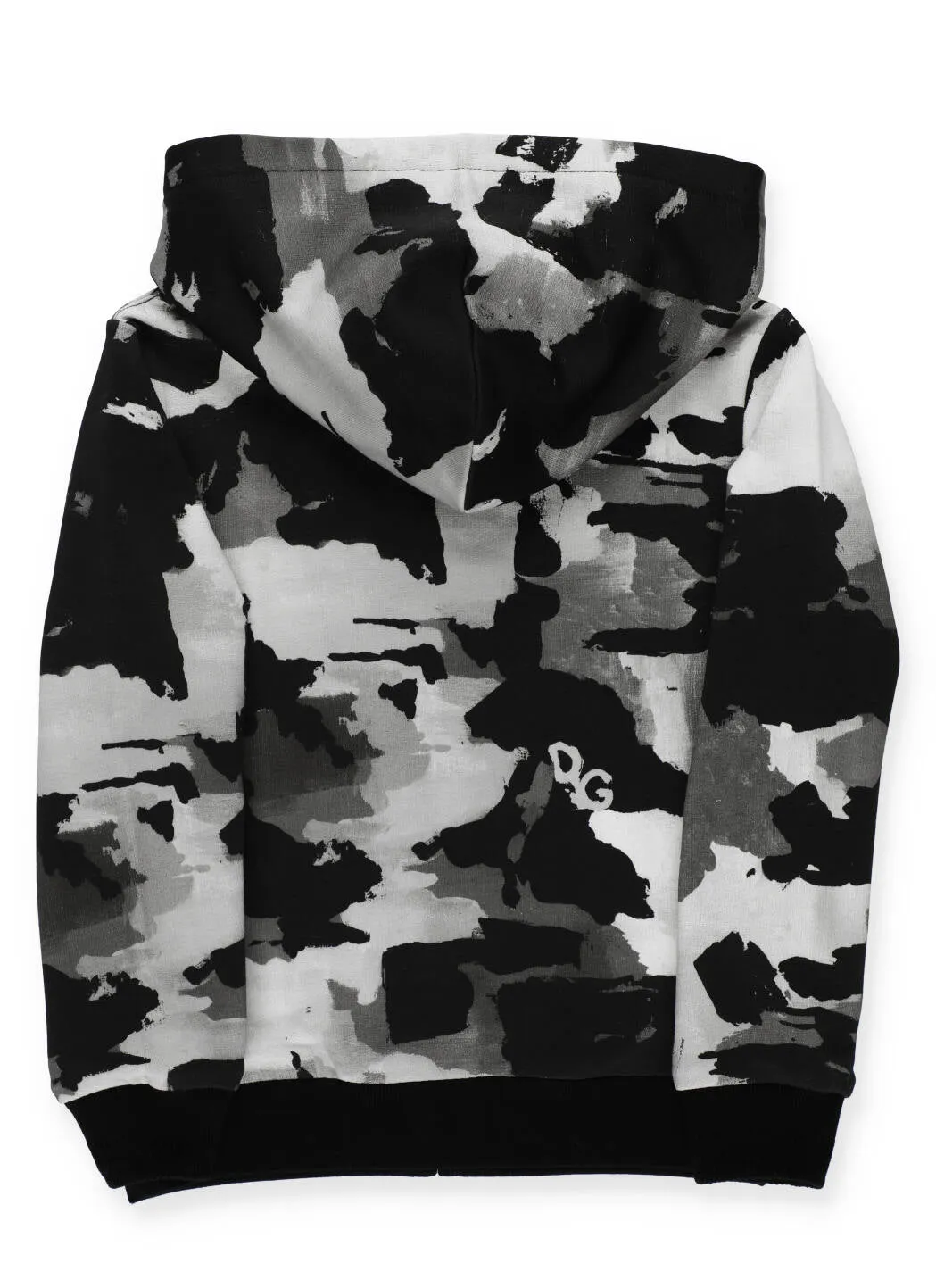 Dolce & Gabbana Kids Camouflage Printed Hooded Jacket