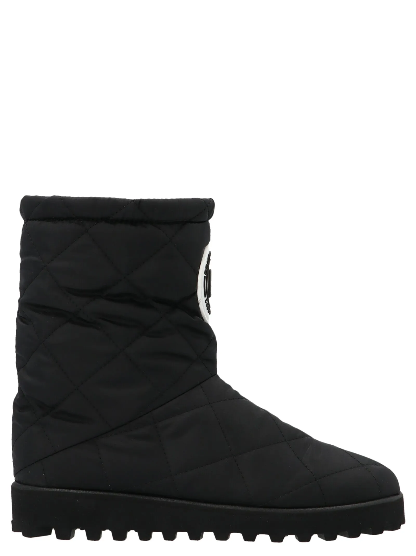 Dolce & Gabbana Kids DG Logo Patch Boots