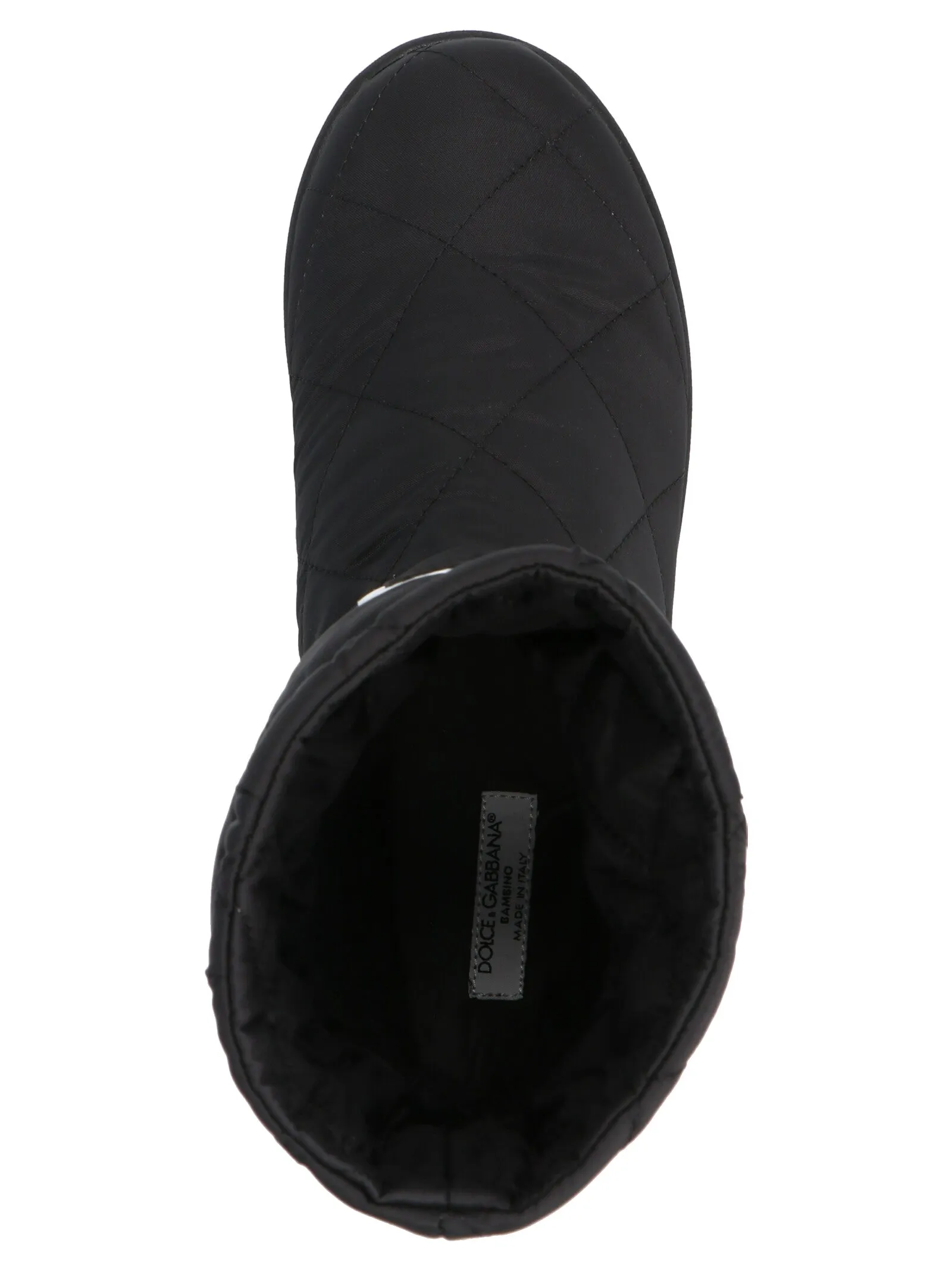 Dolce & Gabbana Kids DG Logo Patch Boots
