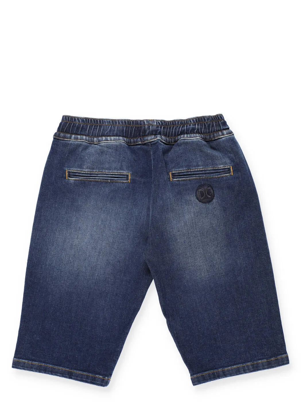Dolce & Gabbana Kids Drawstring Waist Denim Shorts