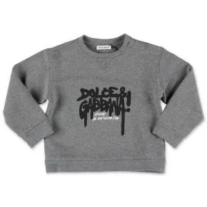 Dolce & Gabbana Kids Graffiti Logo Printed Sweatshirt