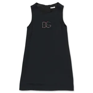 Dolce & Gabbana Kids Logo Detailed Sleeveless Dress