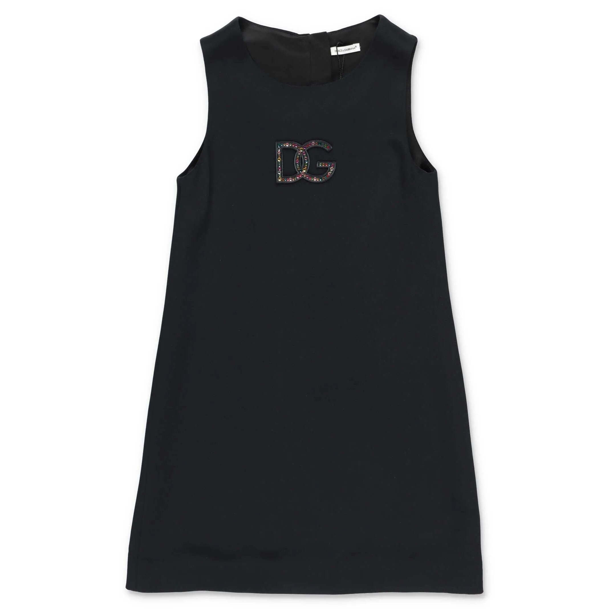 Dolce & Gabbana Kids Logo Detailed Sleeveless Dress