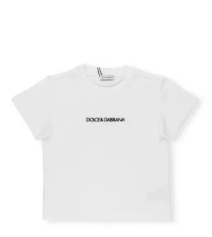 Dolce & Gabbana Kids Logo Embroidered T-Shirt