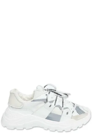 Dolce & Gabbana Kids Logo Lace Sneakers