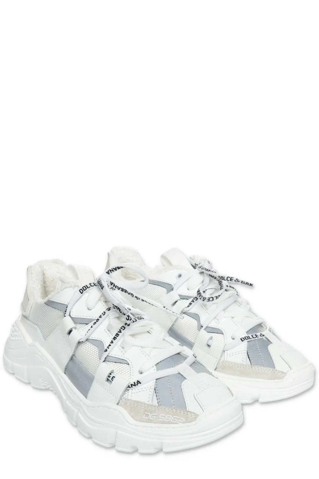 Dolce & Gabbana Kids Logo Lace Sneakers