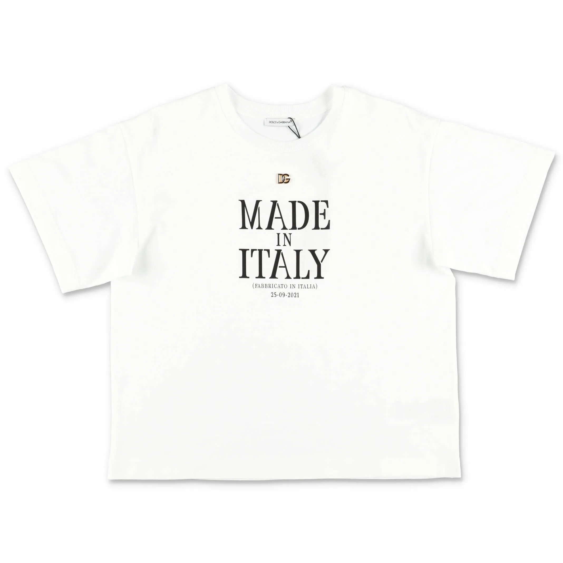 Dolce & Gabbana Kids Logo Printed Crewneck T-Shirt