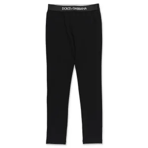 Dolce & Gabbana Kids Logo Waistband Leggings