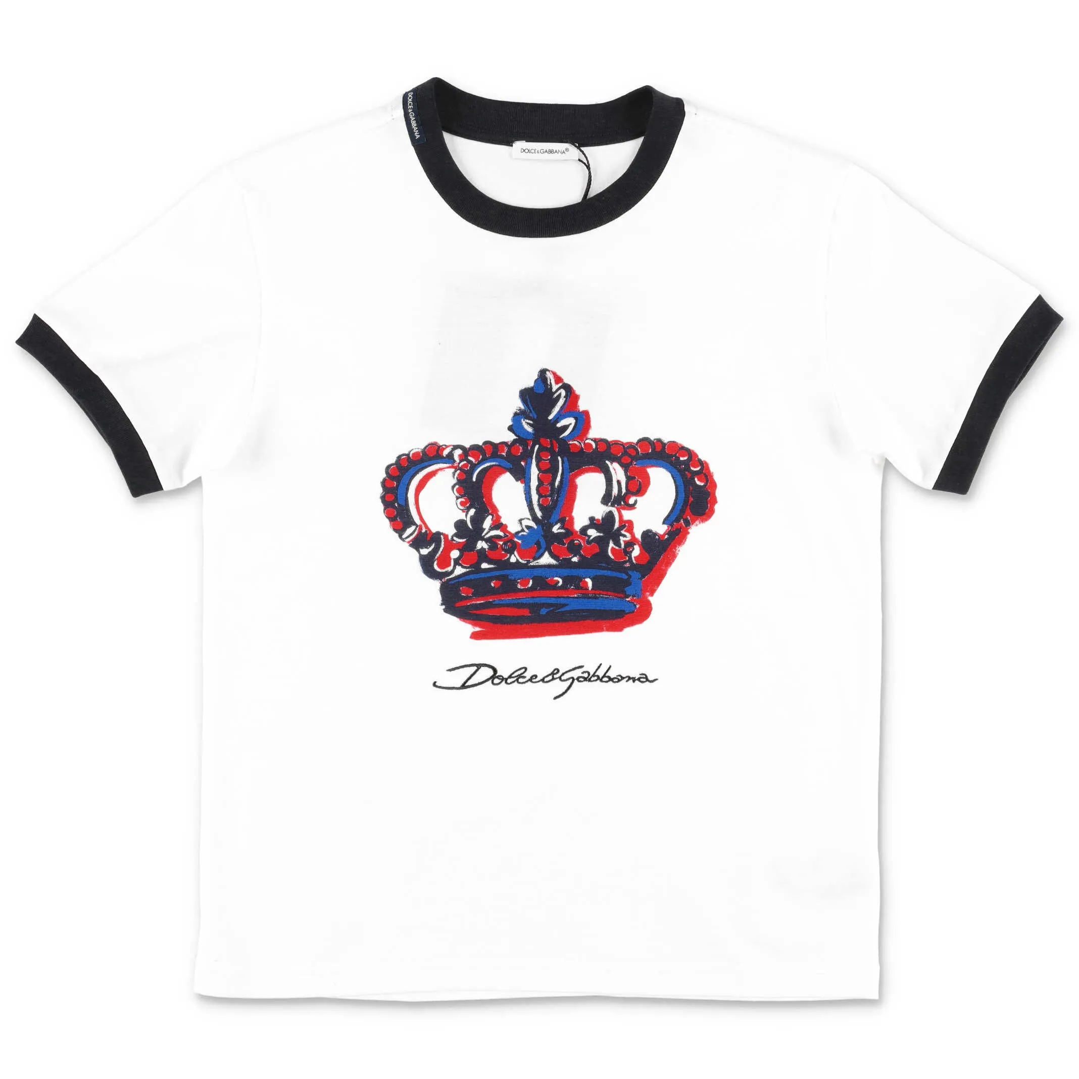 Dolce & Gabbana Kids Pictorial Crown Print T-Shirt