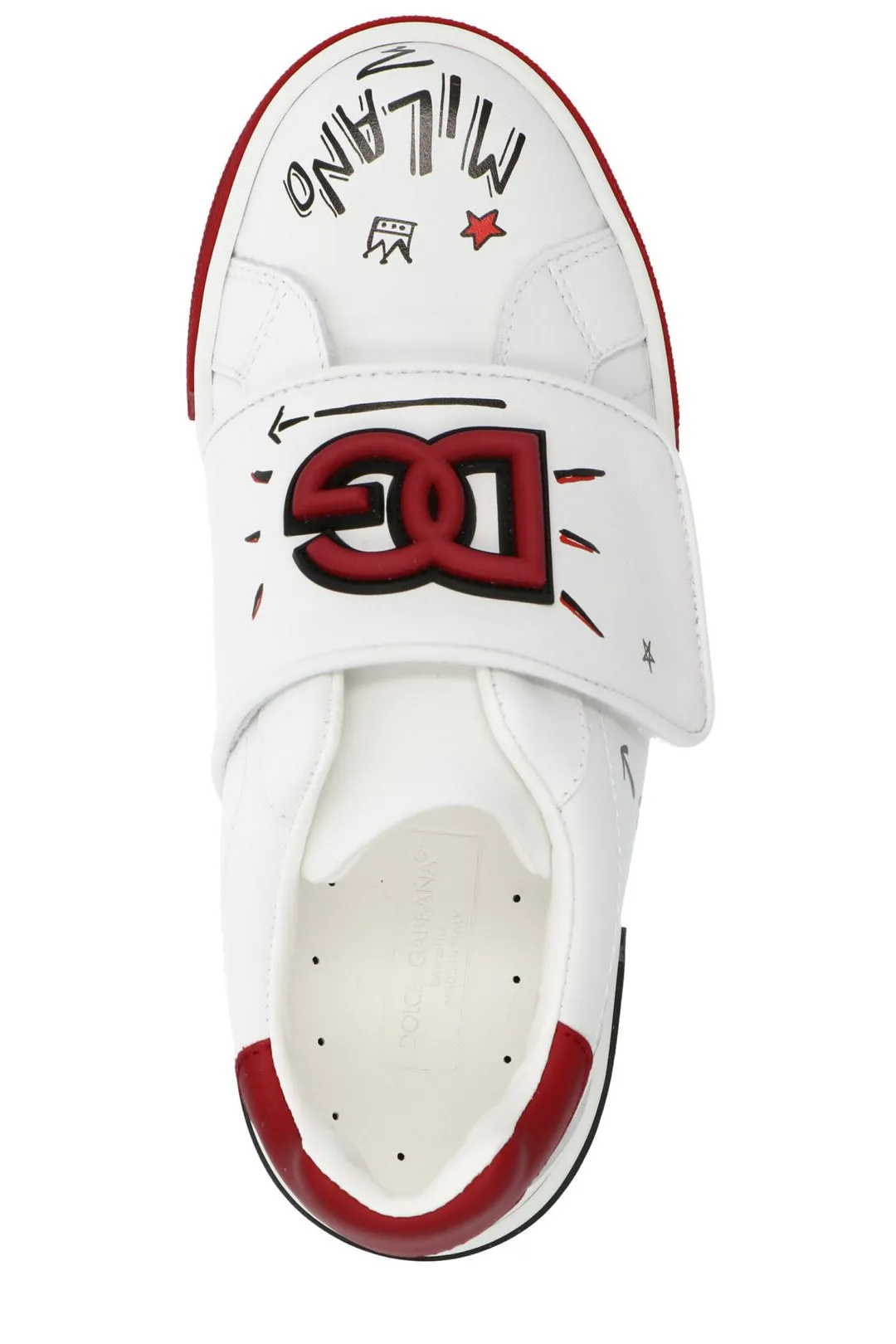 Dolce & Gabbana Kids Portofino Graphic Printed Sneakers