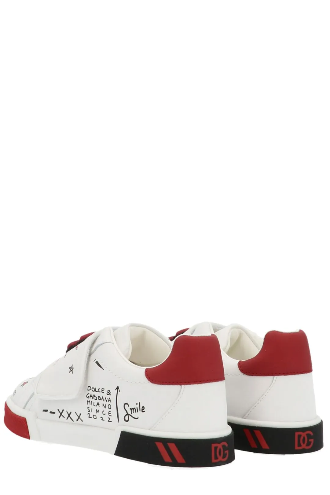 Dolce & Gabbana Kids Portofino Graphic Printed Sneakers