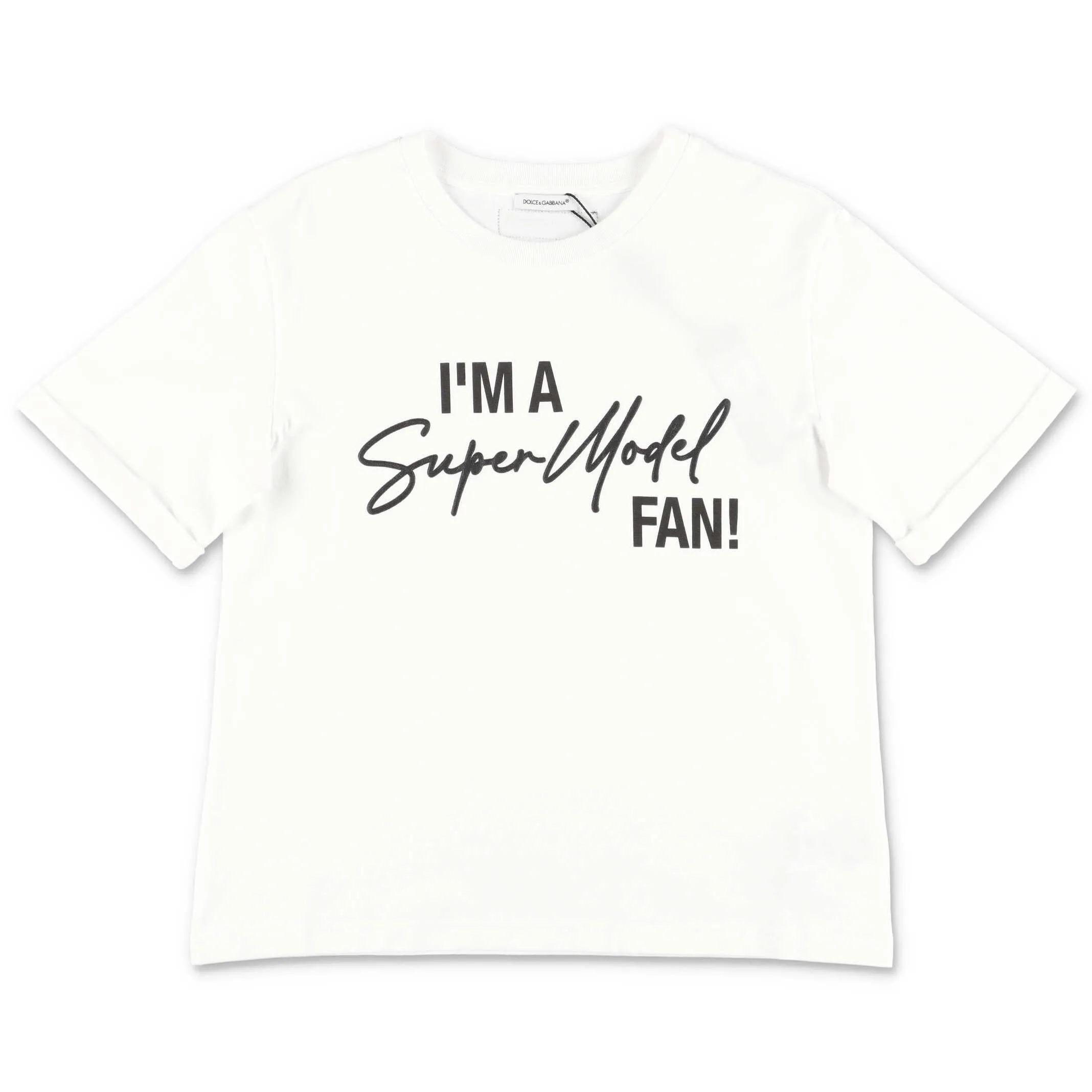 Dolce & Gabbana Kids Slogan Printed T-Shirt