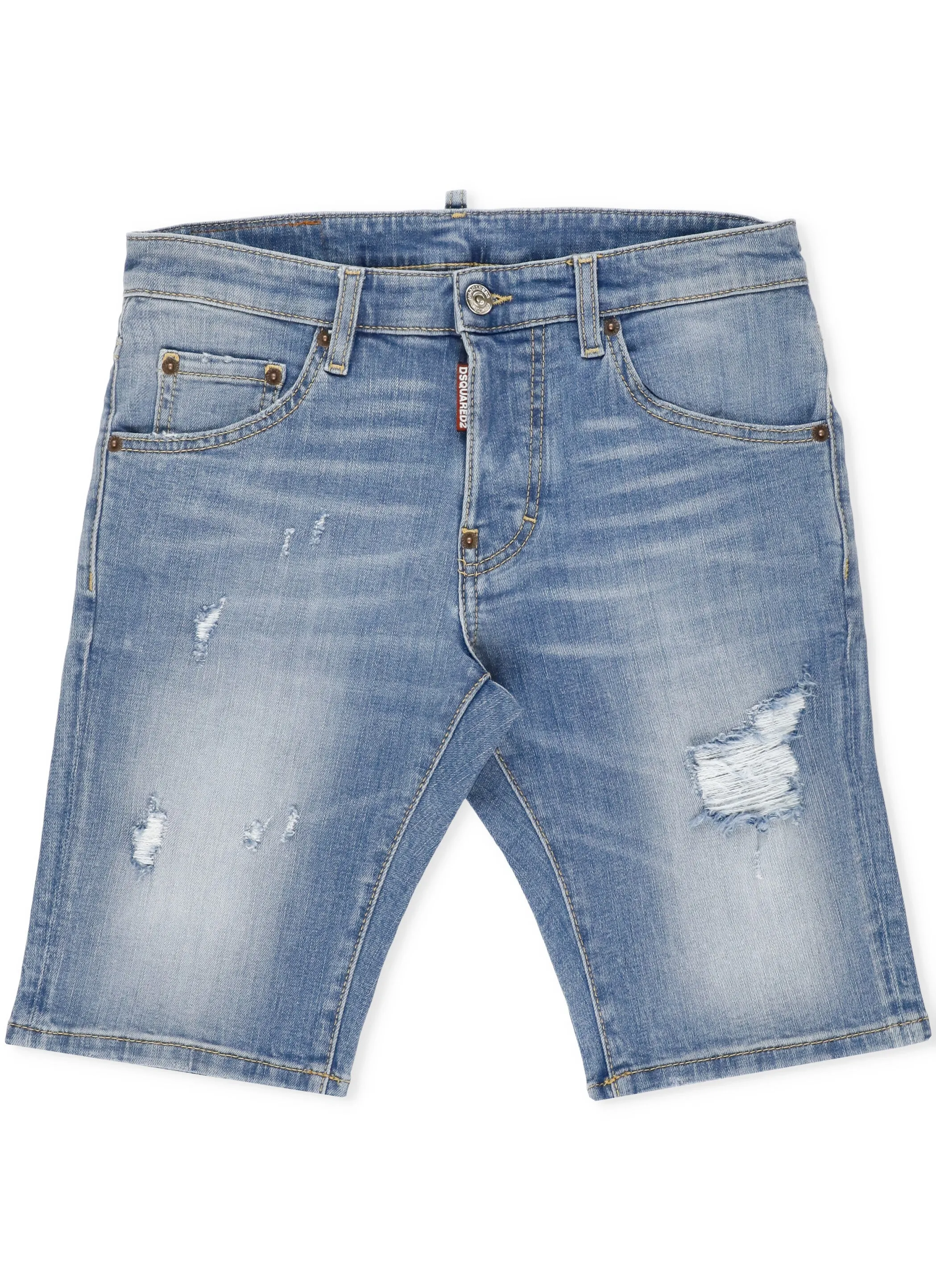 Dsquared2 Kids Distressed Denim Shorts