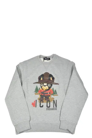 Dsquared2 Kids Graphic Icon Logo Printed Sweatshirt
